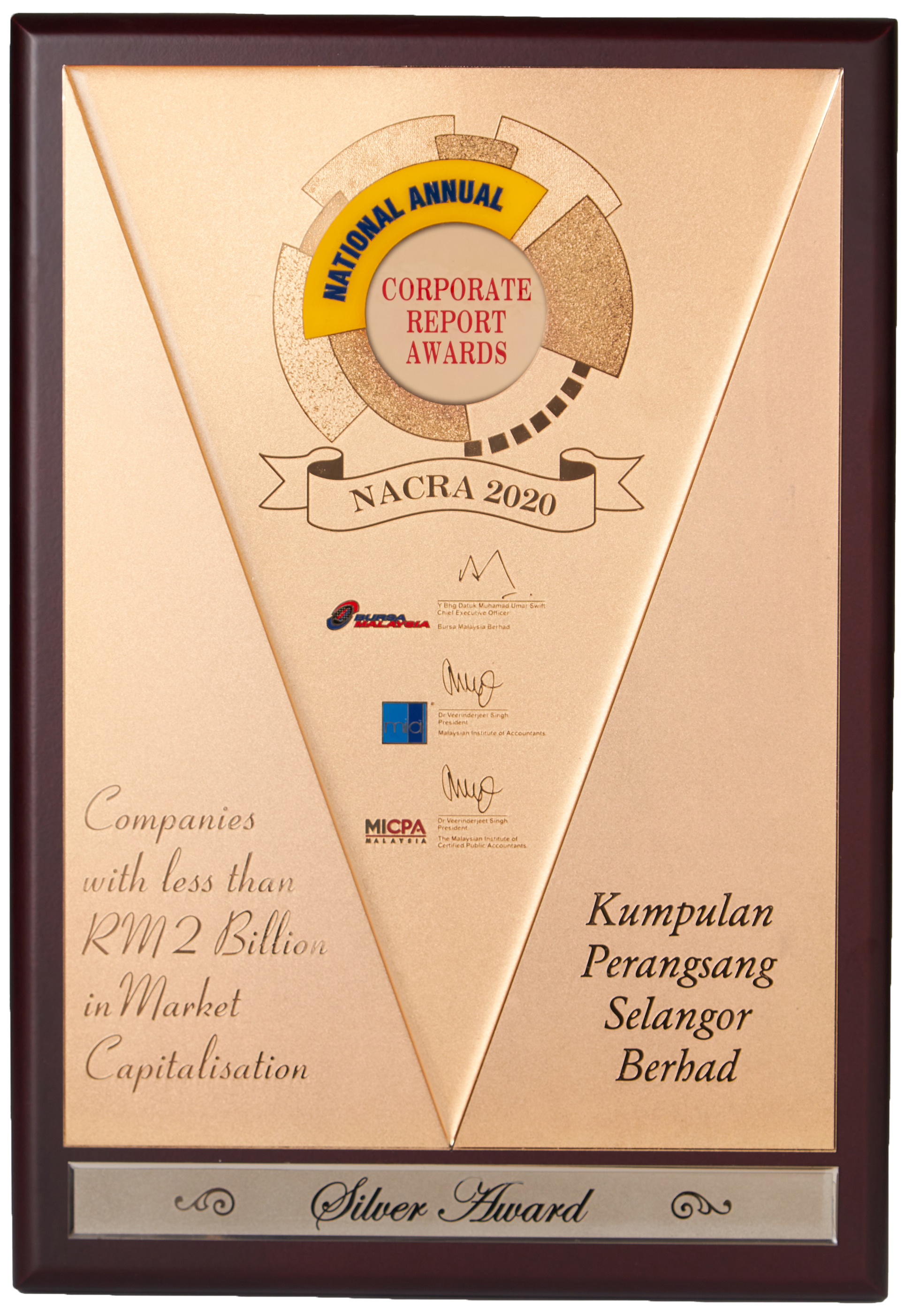 SILVER NACRA 2020 EXCELLENCE AWARDS​